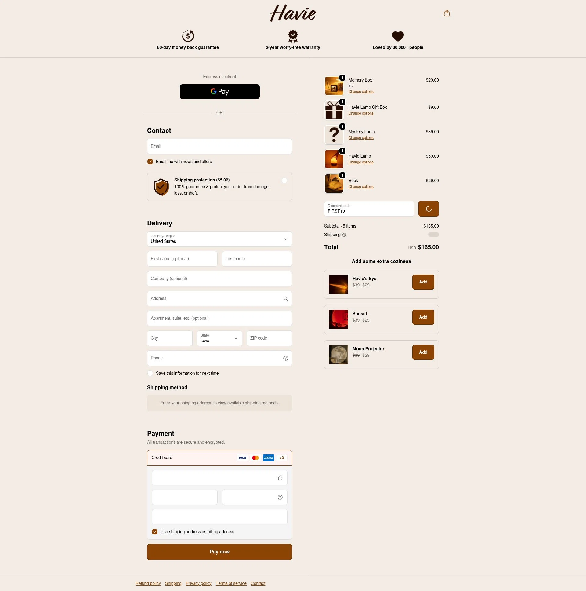 Lunie checkout page showing Lunie promo code box | Screenshot taken by SimplyCodes community member on Jan 17, 2026