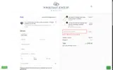 Wholesale Jewelry Website coupon verification screenshot