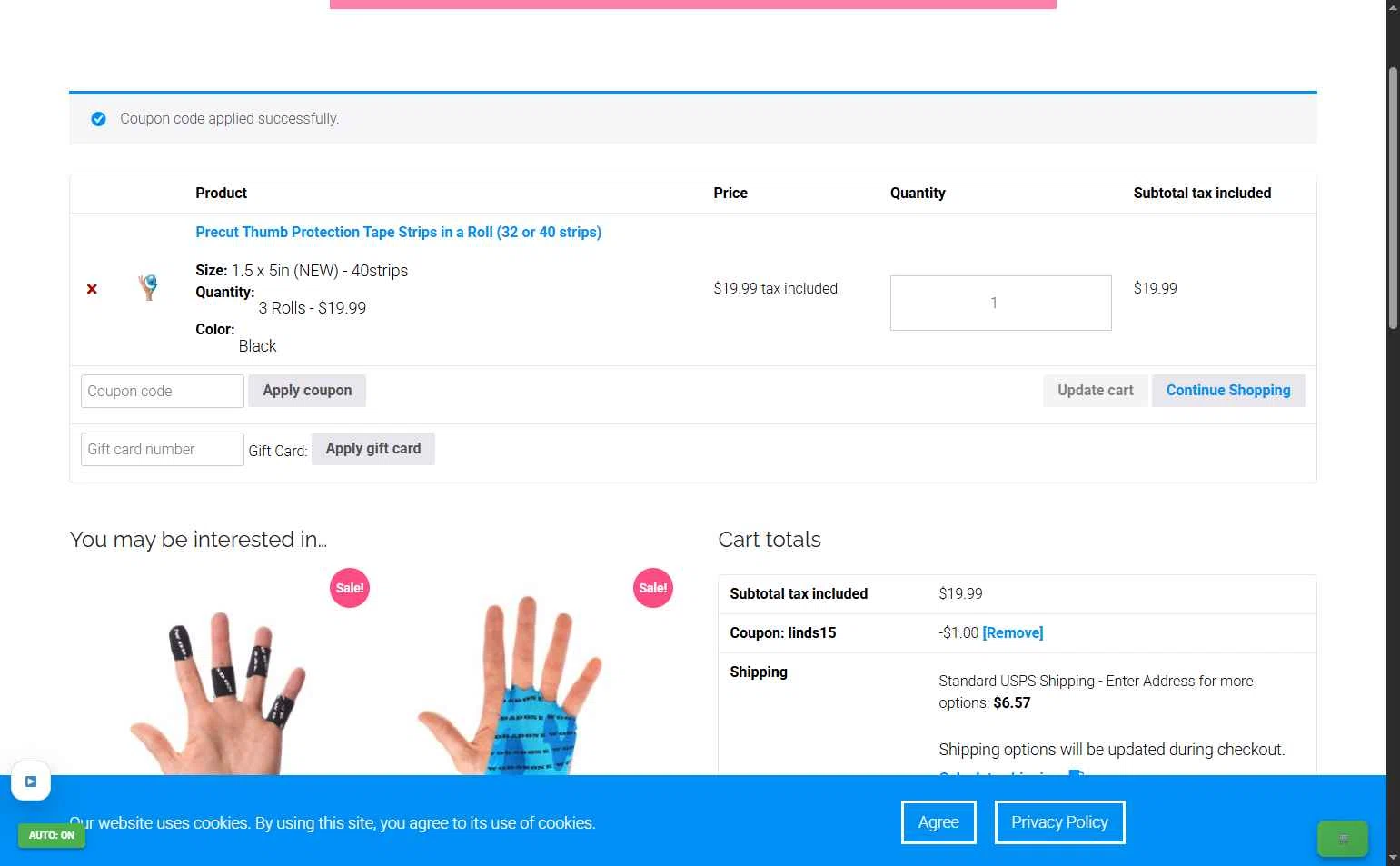 Wod & Done checkout page showing Wod & Done coupon code box | Screenshot taken by SimplyCodes community member on Feb 11, 2026