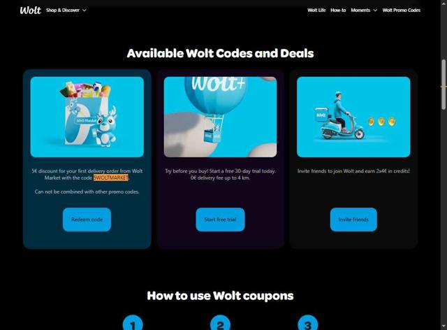 Wolt checkout page showing Wolt promo code box | Screenshot taken by SimplyCodes community member on Sep 12, 2025