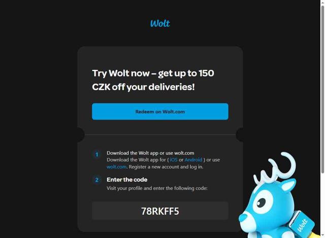 Wolt checkout page showing Wolt promo code box | Screenshot taken by SimplyCodes community member on Sep 7, 2025