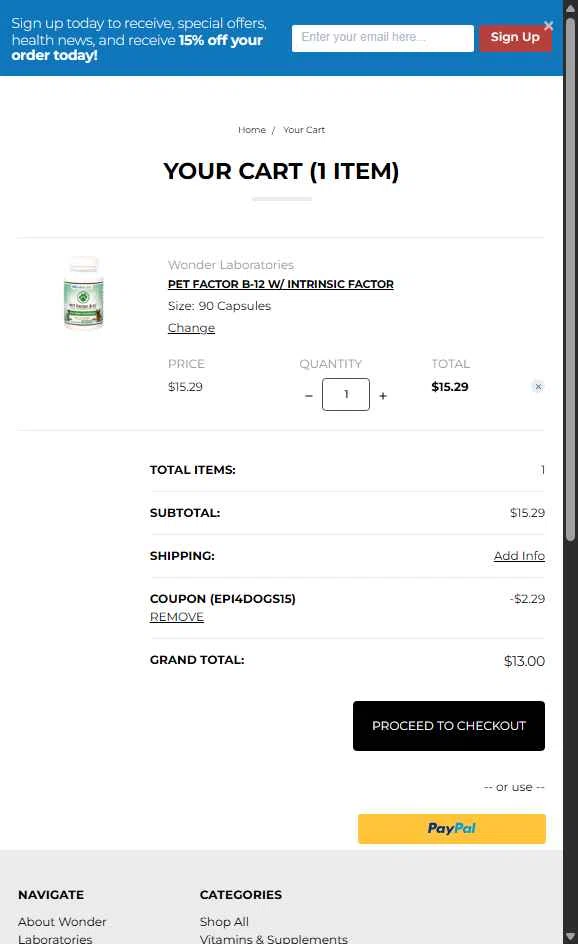 WonderLabs checkout page showing WonderLabs coupon code box | Screenshot taken by SimplyCodes community member on Jun 20, 2025