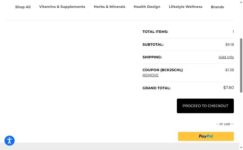 WonderLabs checkout page showing WonderLabs coupon code box | Screenshot taken by SimplyCodes community member on Jul 25, 2025