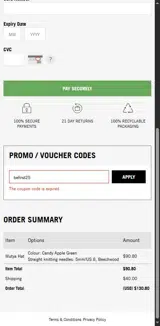 befirst25 coupon verification screenshot