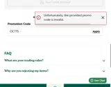 World of Books - Sell Your Books US coupon verification screenshot