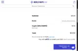 WorldMapsOnline coupon verification screenshot