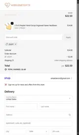 25off coupon verification screenshot