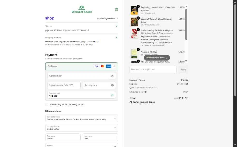 Verification screenshot for 15% Off Select Items at World of Books. com at World of Books.com — 26d ago