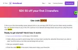 WorldRemit coupon verification screenshot