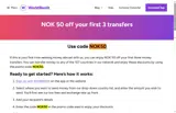 WorldRemit coupon verification screenshot