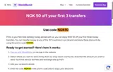 WorldRemit coupon verification screenshot