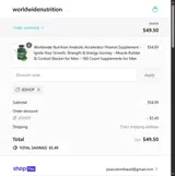 Jeshop coupon verification screenshot
