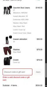 Shipjeans coupon verification screenshot