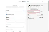 Worth Home Products coupon verification screenshot