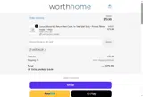 Worth Home Products coupon verification screenshot