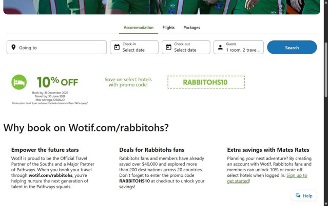 Wotif.com checkout page showing Wotif.com promo code box | Screenshot taken by SimplyCodes community member on Aug 25, 2025