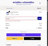 SADIE20 coupon verification screenshot