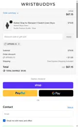 APPAREL10 coupon verification screenshot