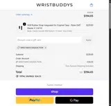 WRISTWATCHADDICTION coupon verification screenshot