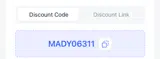 MADY06311 coupon verification screenshot