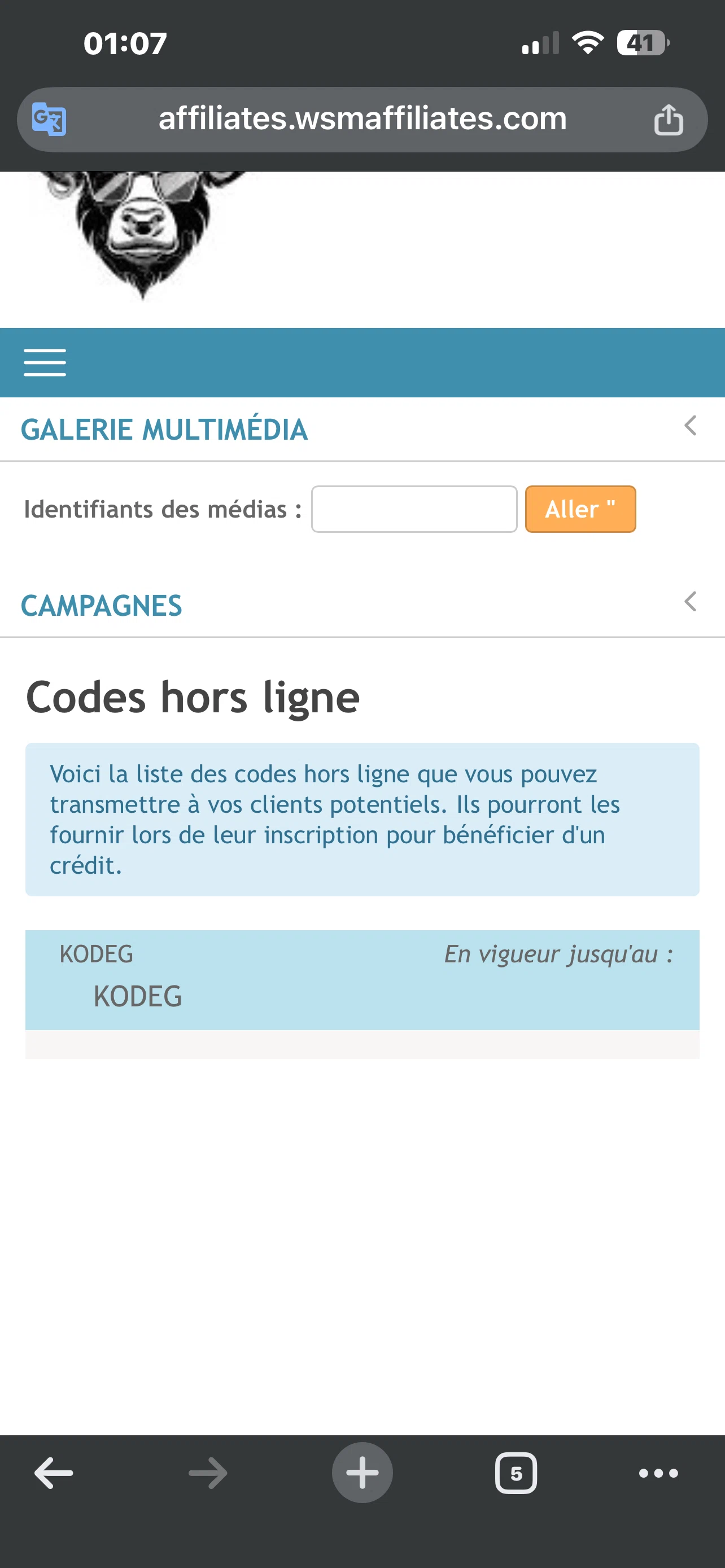 WSM Casino promo code screenshot showing code KODEG applied at WSM Casino checkout page. Uploaded by SimplyCodes community member CodeEagle5106 on Dec 1, 2025
