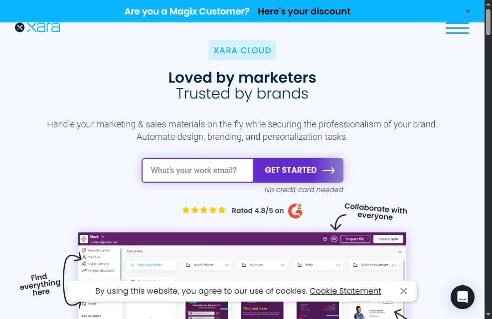Xara checkout page showing Xara discount code box | Screenshot taken by SimplyCodes community member on Dec 19, 2025