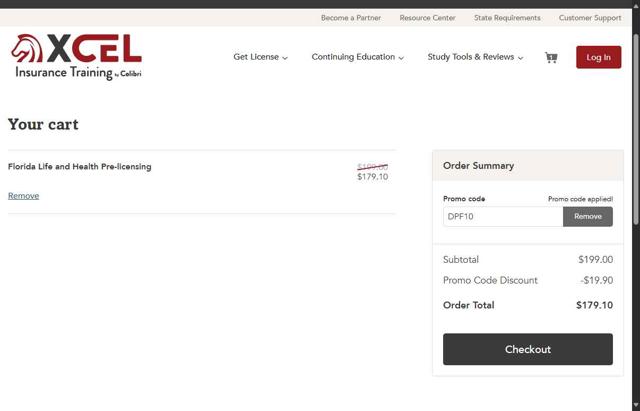 XCEL Solutions checkout page showing XCEL Solutions discount code box | Screenshot taken by SimplyCodes community member on Sep 15, 2025