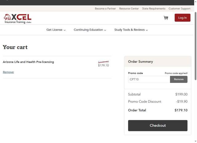 XCEL Solutions checkout page showing XCEL Solutions discount code box | Screenshot taken by SimplyCodes community member on Sep 15, 2025