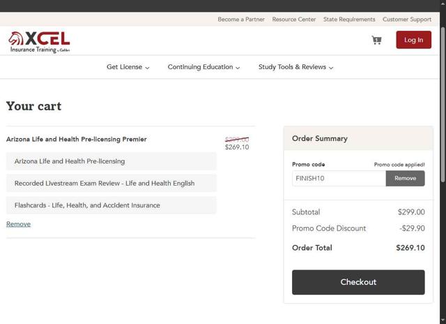 XCEL Solutions checkout page showing XCEL Solutions discount code box | Screenshot taken by SimplyCodes community member on Sep 13, 2025