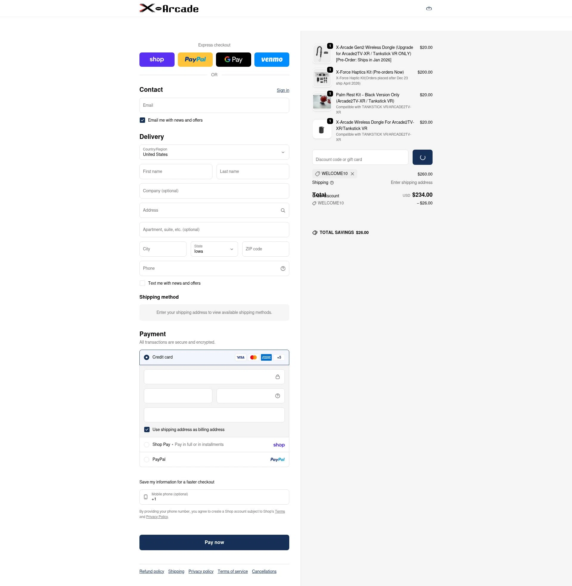 XGaming checkout page showing XGaming promo code box | Screenshot taken by SimplyCodes community member on Feb 8, 2026