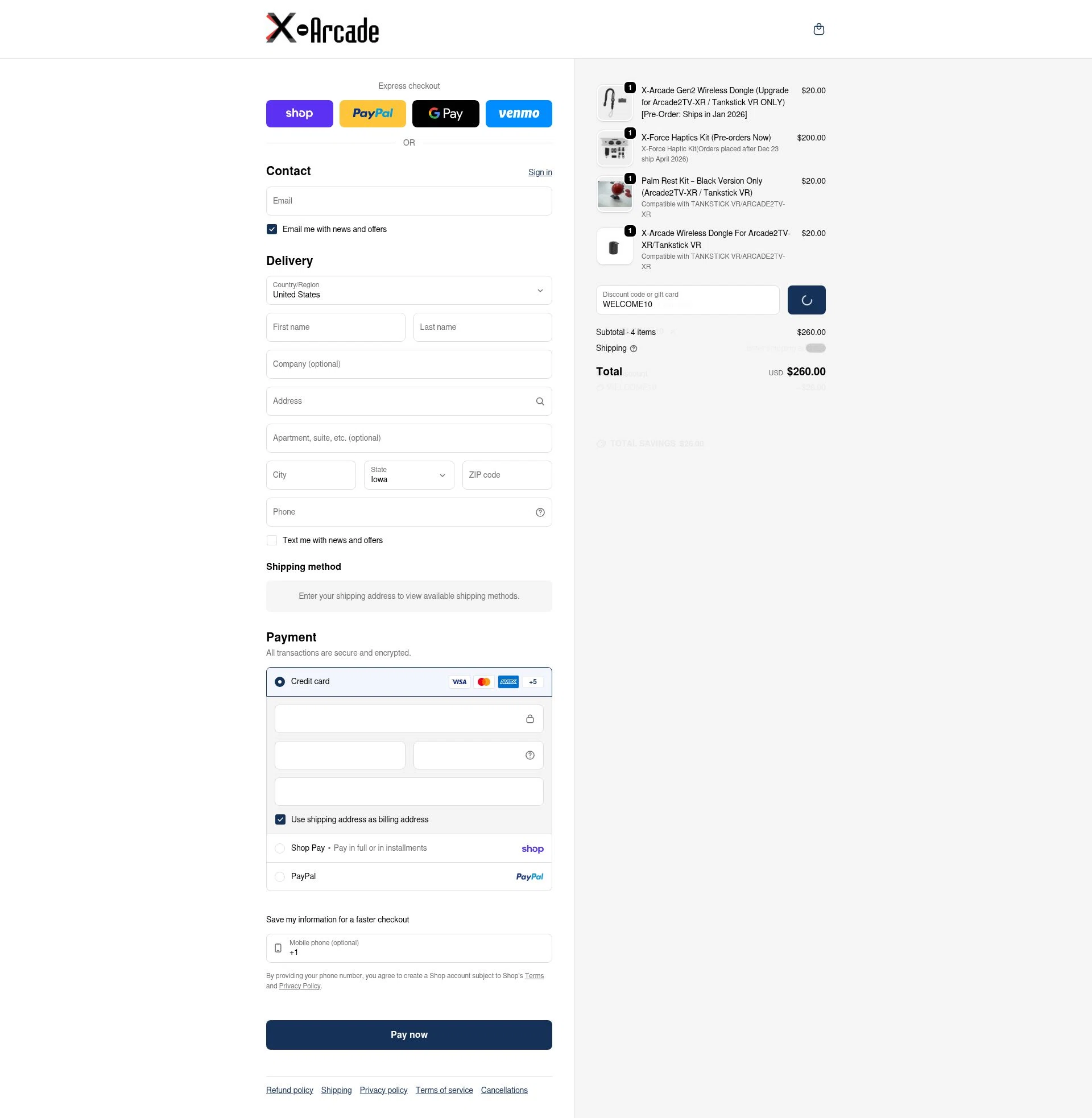 XGaming checkout page showing XGaming promo code box | Screenshot taken by SimplyCodes community member on Feb 13, 2026