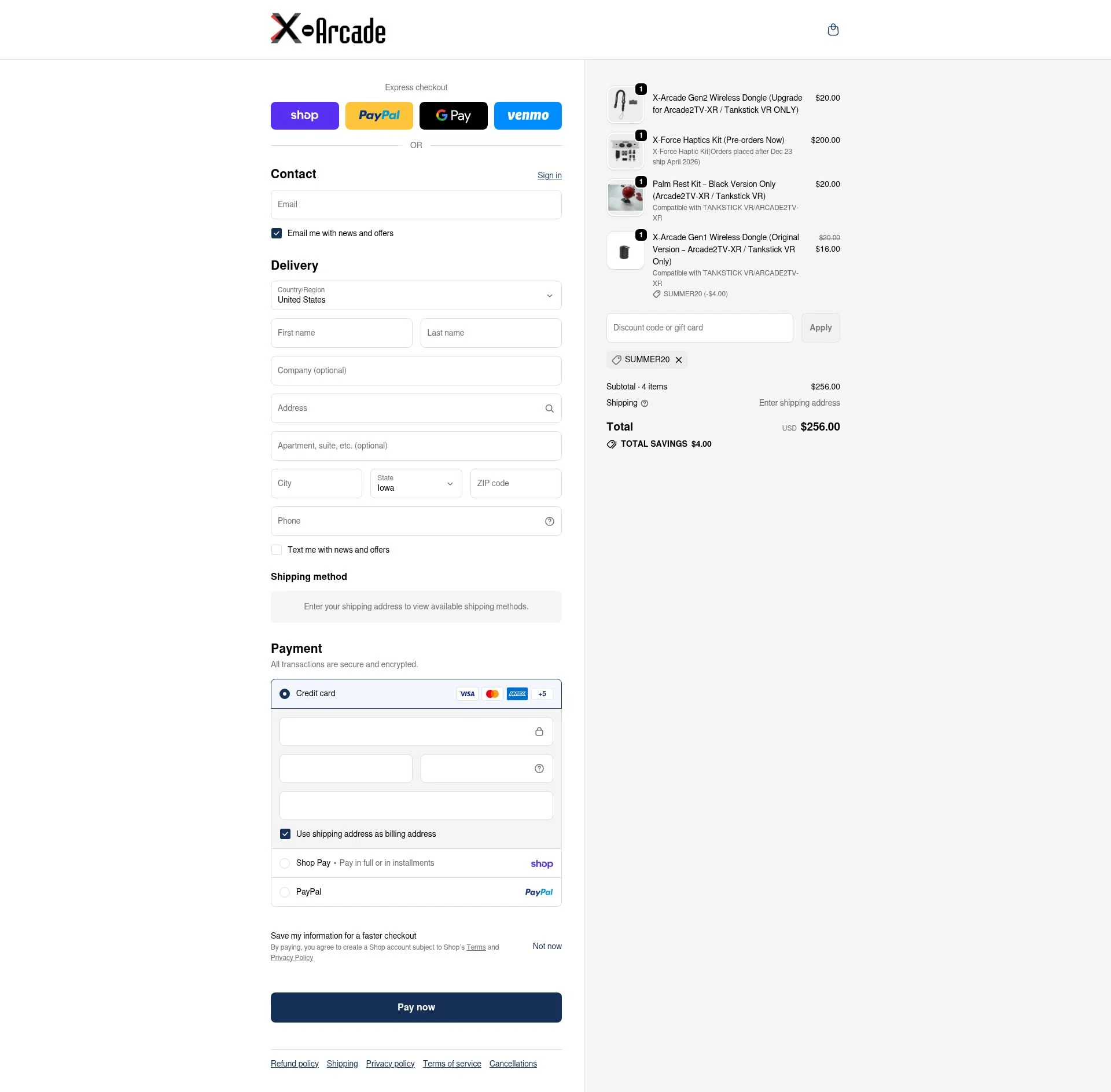 XGaming checkout page showing XGaming promo code box | Screenshot taken by SimplyCodes community member on Feb 17, 2026