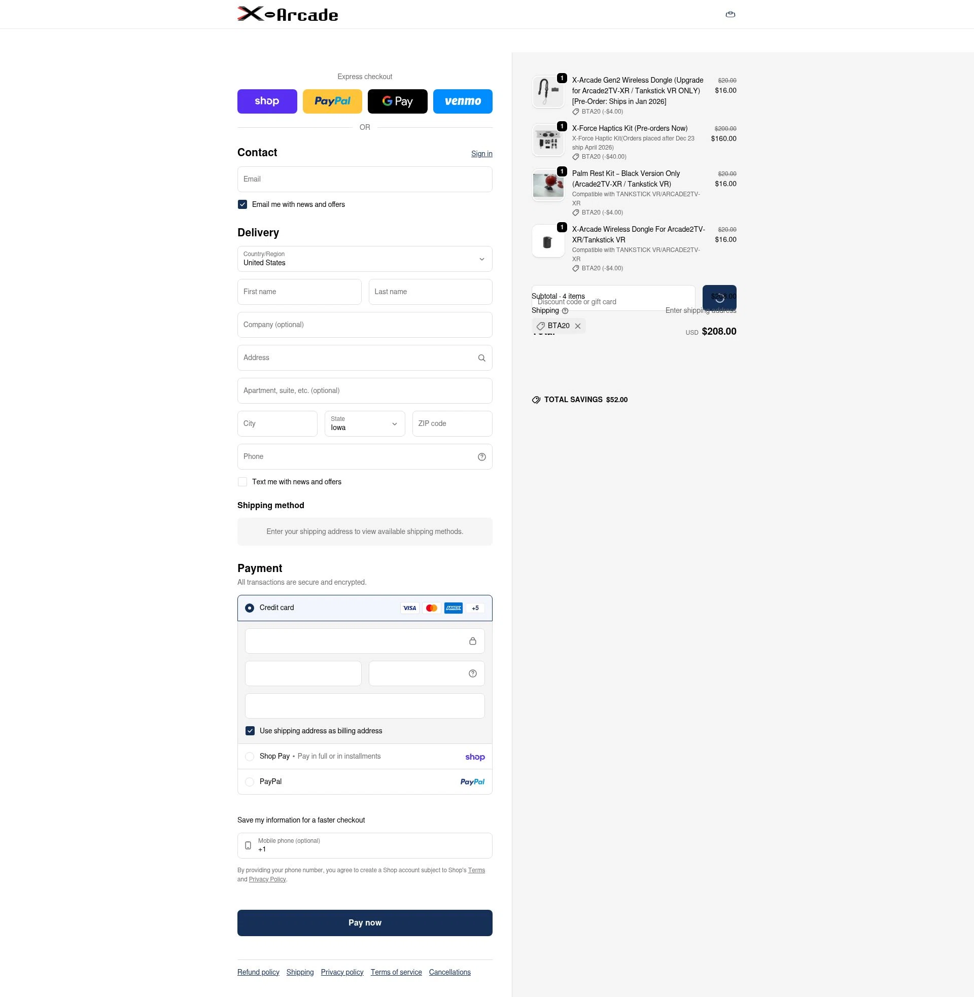 XGaming checkout page showing XGaming promo code box | Screenshot taken by SimplyCodes community member on Feb 13, 2026