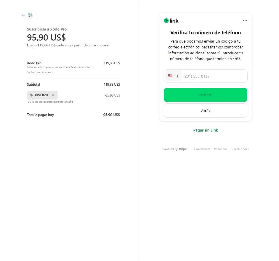 XODO checkout page showing XODO promo code box | Screenshot taken by SimplyCodes community member on Oct 16, 2025