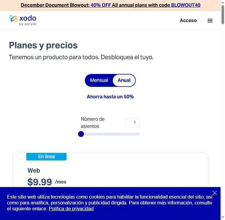 XODO checkout page showing XODO promo code box | Screenshot taken by SimplyCodes community member on Jan 15, 2026