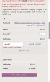 rtweek5 coupon verification screenshot