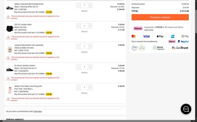 Xtremeinn checkout page showing Xtremeinn promo code box | Screenshot taken by SimplyCodes community member on Sep 28, 2025