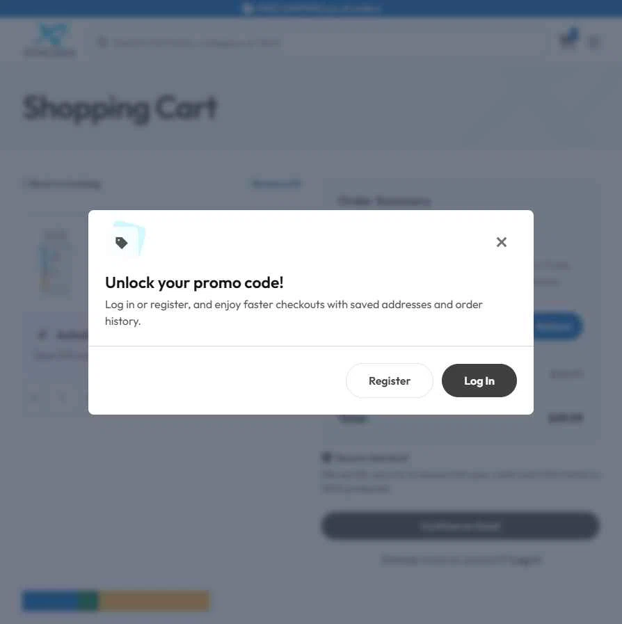 Xymogen checkout page showing Xymogen promo code box | Screenshot taken by SimplyCodes community member on Oct 15, 2025