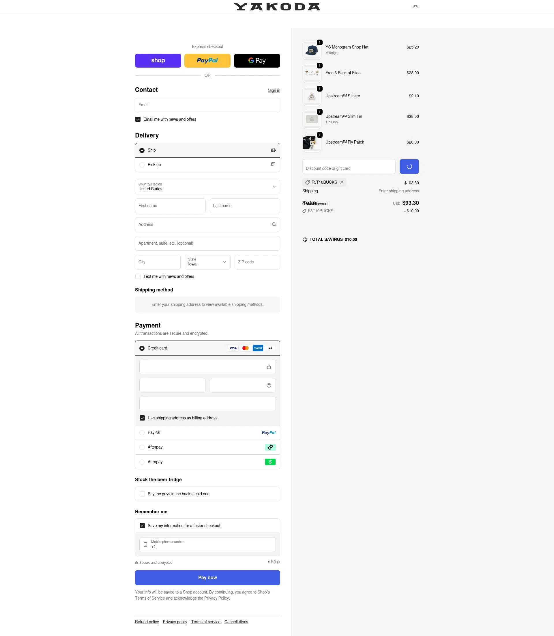 Yakoda checkout page showing Yakoda promo code box | Screenshot taken by SimplyCodes community member on Jan 4, 2026