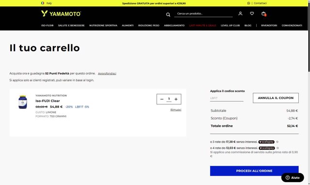 Yamamoto Nutrition checkout page showing Yamamoto Nutrition promo code box | Screenshot taken by SimplyCodes community member on Jun 9, 2025
