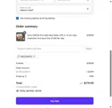 WELCOME10 coupon verification screenshot