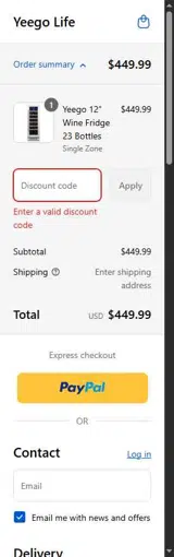 FLASH10 coupon verification screenshot