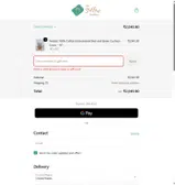 WELCOME10 coupon verification screenshot