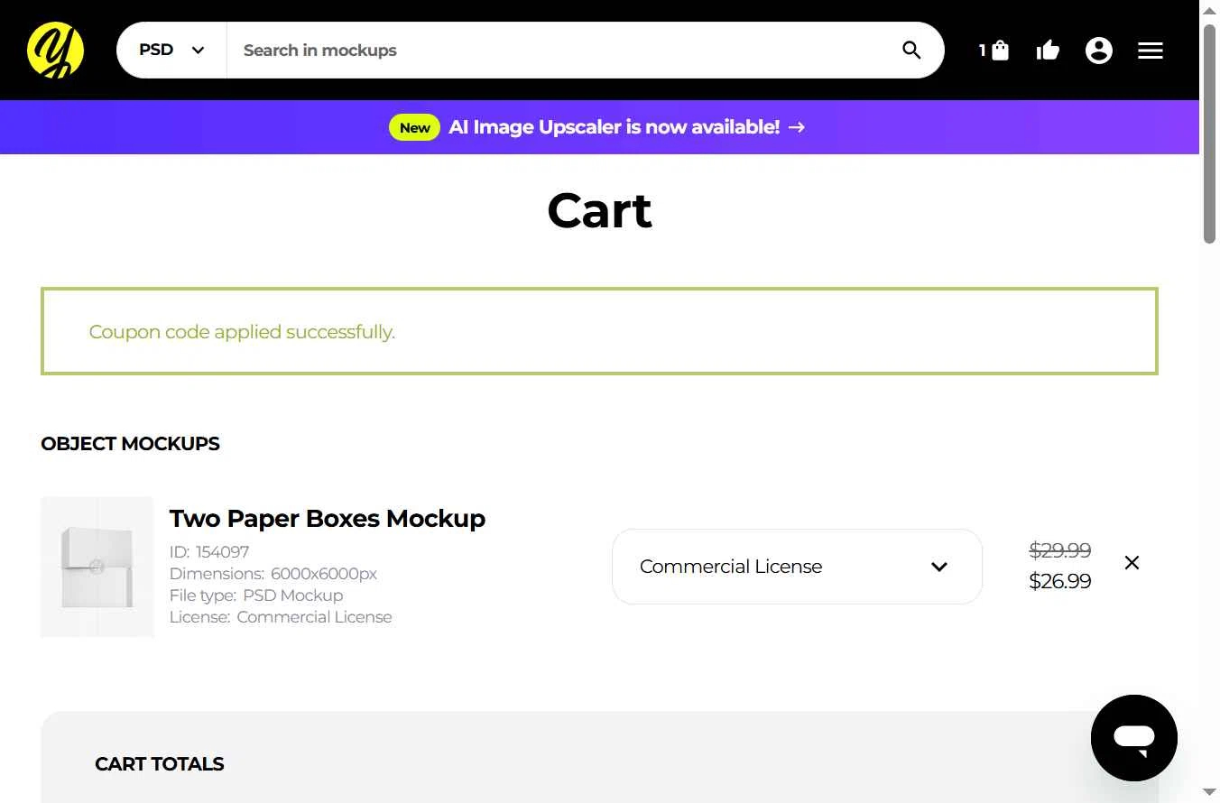 Yellow Images checkout page showing Yellow Images coupon code box | Screenshot taken by SimplyCodes community member on Jan 4, 2026