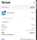 BFCM400 coupon verification screenshot