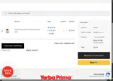 Yerba Prima coupon verification screenshot