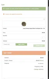10SEPA coupon verification screenshot