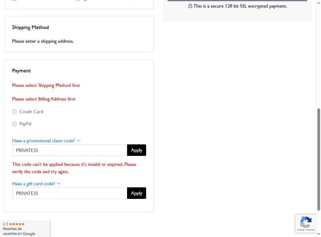 Yoogi's Closet checkout page showing Yoogi's Closet coupon code box | Screenshot taken by SimplyCodes community member on Apr 30, 2025