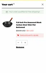 THAOLEPLANTS coupon verification screenshot