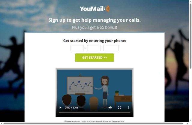Youmail checkout page showing Youmail coupon code box | Screenshot taken by SimplyCodes community member on Jun 26, 2025